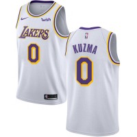 Nike Los Angeles Lakers #0 Kyle Kuzma White Women's NBA Swingman Association Edition Jersey