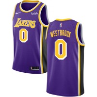 Nike Los Angeles Lakers #0 Russell Westbrook Women's Purple NBA Swingman Statement Edition Jersey