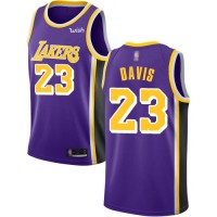 Nike Los Angeles Lakers #23 Anthony Davis Purple Women's NBA Swingman Statement Edition Jersey