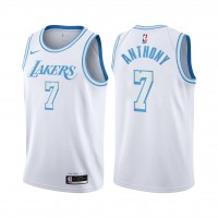 Nike Los Angeles Lakers #7 Carmelo Anthony Women's White NBA Swingman 2020-21 City Edition Jersey
