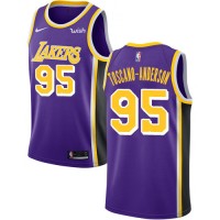 Nike Los Angeles Lakers #95 Juan Toscano-Anderson Purple Women's NBA Swingman Statement Edition Jersey