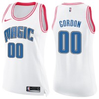 Nike Orlando Magic #00 Aaron Gordon White/Pink Women's NBA Swingman Fashion Jersey
