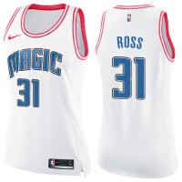 Nike Orlando Magic #31 Terrence Ross White/Pink Women's NBA Swingman Fashion Jersey