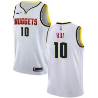 Nike Denver Nuggets #10 Bol Bol White Women's NBA Swingman Association Edition Jersey