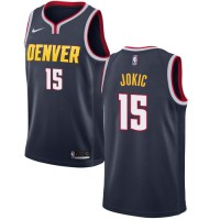 Nike Denver Nuggets #15 Nikola Jokic Navy Women's NBA Swingman Icon Edition Jersey