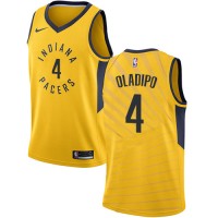 Nike Indiana Pacers #4 Victor Oladipo Gold Women's NBA Swingman Statement Edition Jersey