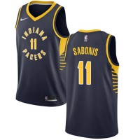 Nike Indiana Pacers #11 Domantas Sabonis Navy Blue Women's NBA Swingman Icon Edition Jersey