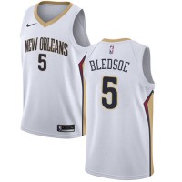 Nike New Orleans Pelicans #5 Eric Bledsoe White Women's NBA Swingman Association Edition Jersey