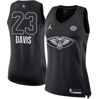 Nike New Orleans Pelicans #23 Anthony Davis Black Women's NBA Jordan Swingman 2018 All-Star Game Jersey