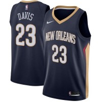 Nike New Orleans Pelicans #23 Anthony Davis Navy Women's NBA Swingman Icon Edition Jersey