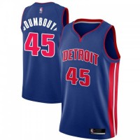 Nike Detroit Pistons #45 Sekou Doumbouya Blue Women's NBA Swingman Icon Edition Jersey