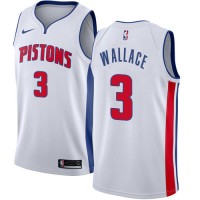 Nike Detroit Pistons #3 Ben Wallace White Women's NBA Swingman Association Edition Jersey