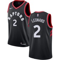 Nike Toronto Raptors #2 Kawhi Leonard Black Women's NBA Swingman Statement Edition Jersey