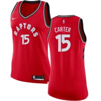 Nike Toronto Raptors #15 Vince Carter Red Women's NBA Swingman Icon Edition Jersey