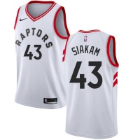 Nike Toronto Raptors #43 Pascal Siakam White Women's NBA Swingman Association Edition Jersey