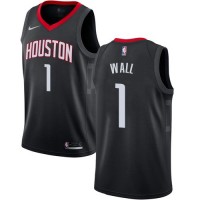 Nike Houston Rockets #1 John Wall Black Women's NBA Swingman Statement Edition Jersey