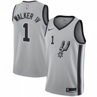 Nike San Antonio Spurs #1 Lonnie Walker IV Silver Women's NBA Swingman Statement Edition Jersey