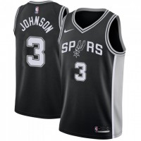 Nike San Antonio Spurs #3 Keldon Johnson Black Women's NBA Swingman Icon Edition Jersey
