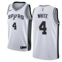 Nike San Antonio Spurs #4 Derrick White White Women's NBA Swingman Association Edition Jersey