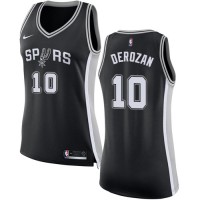 Nike San Antonio Spurs #10 DeMar DeRozan Black Women's NBA Swingman Icon Edition Jersey
