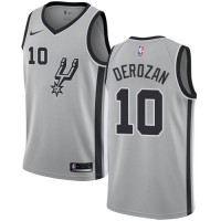 Nike San Antonio Spurs #10 DeMar DeRozan Silver Women's NBA Swingman Statement Edition Jersey
