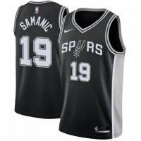 Nike San Antonio Spurs #19 Luka Samanic Black Women's NBA Swingman Icon Edition Jersey