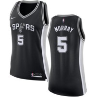 Nike San Antonio Spurs #5 Dejounte Murray Black Women's NBA Swingman Icon Edition Jersey