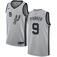 Nike San Antonio Spurs #9 Tony Parker Silver Women's NBA Swingman Statement Edition Jersey