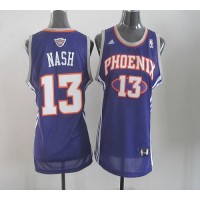 Phoenix Suns #13 Steve Nash Purple Road Women's Stitched NBA Jersey