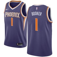 Nike Phoenix Suns #1 Devin Booker Purple Women's NBA Swingman Icon Edition Jersey