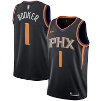 Nike Phoenix Suns #1 Devin Booker Black Women's NBA Swingman Statement Edition Jersey