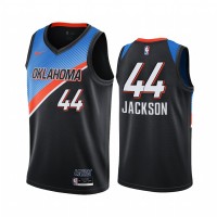 Nike Oklahoma City Thunder #44 Justin Jackson Black Women's NBA Swingman 2020-21 City Edition Jersey