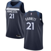 Nike Minnesota Timberwolves #21 Kevin Garnett Navy Blue Women's NBA Swingman Icon Edition Jersey