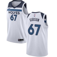 Nike Minnesota Timberwolves #67 Taj Gibson White Women's NBA Swingman Association Edition Jersey