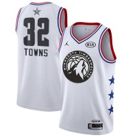 Nike Minnesota Timberwolves #32 Karl-Anthony Towns White Women's NBA Jordan Swingman 2019 All-Star Game Jersey