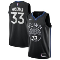 Nike Golden State Warriors #33 James Wiseman Black Women's NBA 2019-20 Statement Edition Jersey