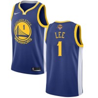 Nike Golden State Warriors #1 Damion Lee Blue Women's 2022 NBA Finals Swingman Icon Edition Jersey
