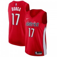 Nike Washington Wizards #17 Isaac Bonga Red Women's NBA Swingman Earned Edition Jersey