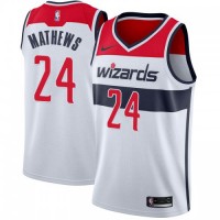 Nike Washington Wizards #24 Garrison Mathews White Association Edition Women's NBA Swingman Jersey