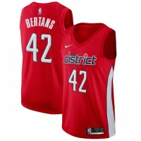 Nike Washington Wizards #42 Davis Bertans Red Women's NBA Swingman Earned Edition Jersey