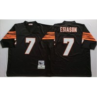 Mitchell And Ness Cincinnati Bengals #7 Boomer Esiason Black Throwback Stitched NFL Jersey