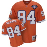 Mitchell & Ness Denver Broncos #84 Shannon Sharpe Orange Stitched Throwback NFL Jersey