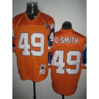 Mitchel & Ness Denver Broncos #49 Dennis Smith Orange Stitched Throwback NFL Jersey