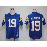 Mitchell And Ness 1984 Los Angeles Chargers #19 Lance Alworth Light Blue Stitched NFL Jersey