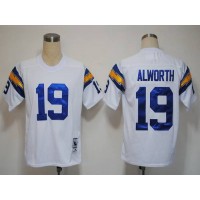 Mitchell And Ness 1984 Los Angeles Chargers #19 Lance Alworth White Stitched NFL Jersey