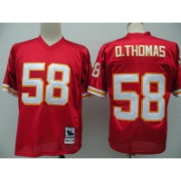 Mitchell And Ness Kansas City Chiefs #58 Derrick Thomas Red Throwback Stitched NFL Jersey