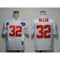Mitchell And Ness Kansas City Chiefs #32 Marcus Allen White 75TH Stitched NFL Jersey