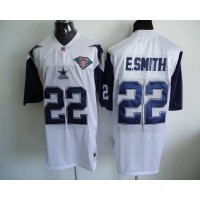 Mitchell & Ness Dallas Cowboys #22 Emmitt Smith White Stitched Throwback NFL Jersey