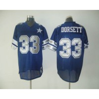 Mitchell & Ness Dallas Cowboys #33 Tony Dorsett Blue With 25TH Stitched Throwback NFL Jersey