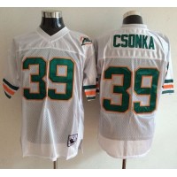 Mitchell And Ness Miami Dolphins #39 Larry Csonka White Throwback Stitched NFL Jersey